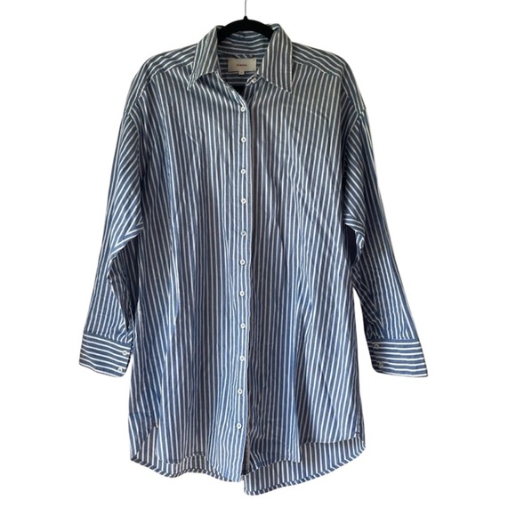 Xirena Mediterranean Striped Roxy Mini Dress / Tunic Top - Picture 2 of 10